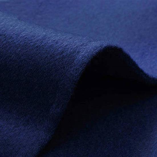 Lady Fall Winter Woolen Coat Turn-down Collar Single-breasted Loose Mid Length Thick Keep Warm Overcoat for Commuting Dating Travel