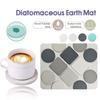 Quick Drying Heat Resistant Mat Thickened Water Absorbent Coaster New Diatomite Coaster  Bathroom
