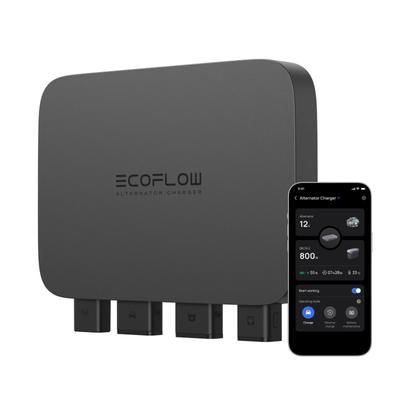 Зарядное устройство EcoFlow 800 Вт, быстрое зарядное устройство DC-DC 3 в 1 для портативной электростанции, зарядка в 8 раз быстрее, чем от прикуривателя
