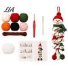 Christmas Stocking Stuffers for Crafters Crochet Spiral Ornament DIY Kit Adults, Beginners, Craft Set Cozy Wool Crafting Materials with Yarn,
