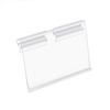 50PCS Plastic Label Holder Transparent Label Display Sidebar New Price Tag Holder  Mall