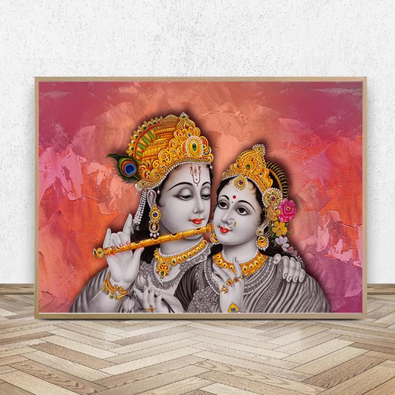 Религия Индия Золото Храм Ганеши Холст Картина Слон Бог Плакат Печать Настенная Картина для Гостиной Настенный Декор Куадрос