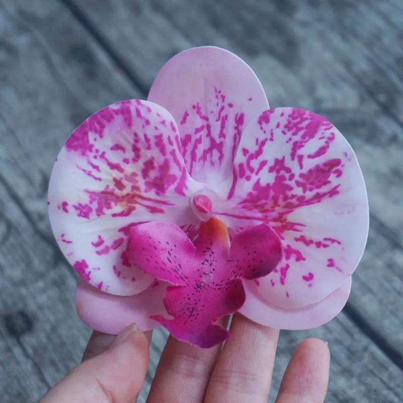 8,5 см заколка для волос в виде орхидеи для женщин, заколки для волос с искусственными цветами, милые аксессуары для волос для свадебной вечеринки, подарки