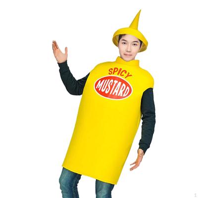 Костюм горчицы для взрослых, одежда, новинка, сценическое представление, переодевание