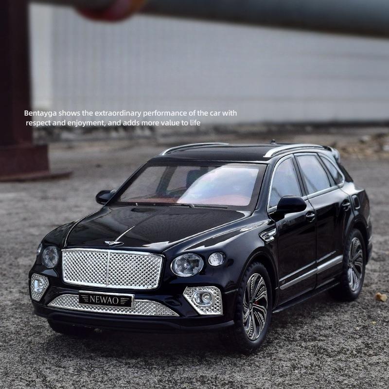 1:24 Bentayga SUV Литой Металлический Модель Автомобиля Люкси Игрушечные Транспортные Средства Модель Автомобиля Высокая Симуляция Звук и Свет Коллекция Подарок для Детей