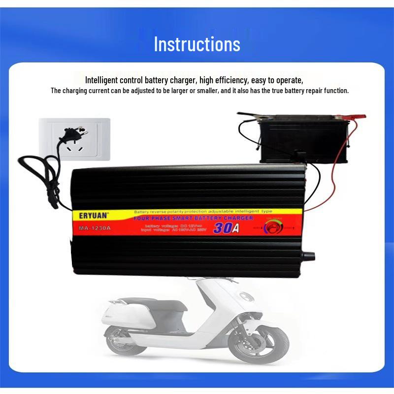 Зарядное устройство 12В 30А для свинцово-кислотных и 14.6В 20А для LiFePO4 аккумуляторов, Защита от переполюсовки, Автоматическая остановка.