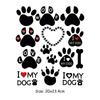 Термоперенос виниловые наклейки Love My Dog Paws для одежды, толстовки, самодельные термопрессовые аппликации, нашивки на футболки Ropa для одежды