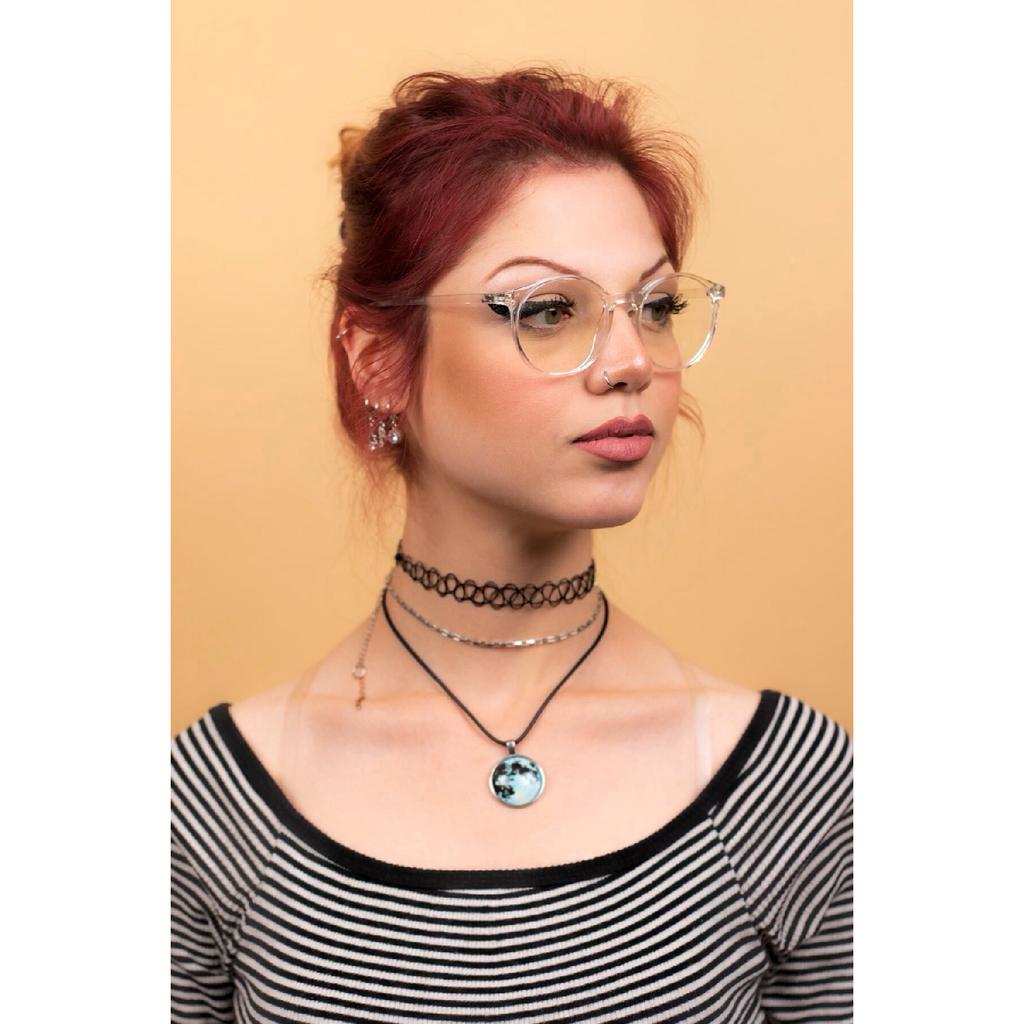 Unisex Bone Brown Blue Light Protected Screen Glasses (computer Screen Glasses)