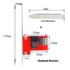 NFHK PCI-Express 4.0 Slimline SAS SFF-8654 to HD SFF-8643 PCBA Female Adapter with Bracket