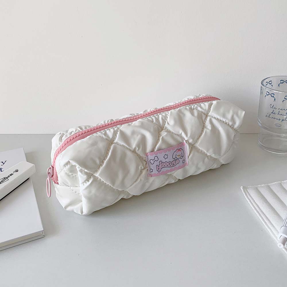 Stationery Organizer Large Pen Bag Cream Candy Color Pencil Case Creative Cosmetic Bag Girls/Boys
