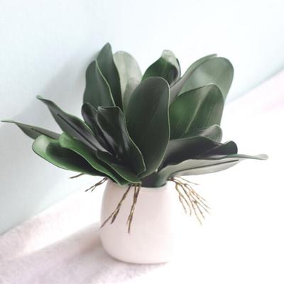 Искусственный поддельный лист мини-орхидея зеленое растение шелковые цветы скандинавский домашний декор