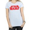 STAR WARS Женская/дамская футболка из хлопка с рождественским логотипом