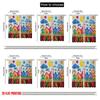 2D flat printing 2pcs Back to School Party Theme Curtain Includes colored crayons_ pencils_ fun school patterns and happy clouds