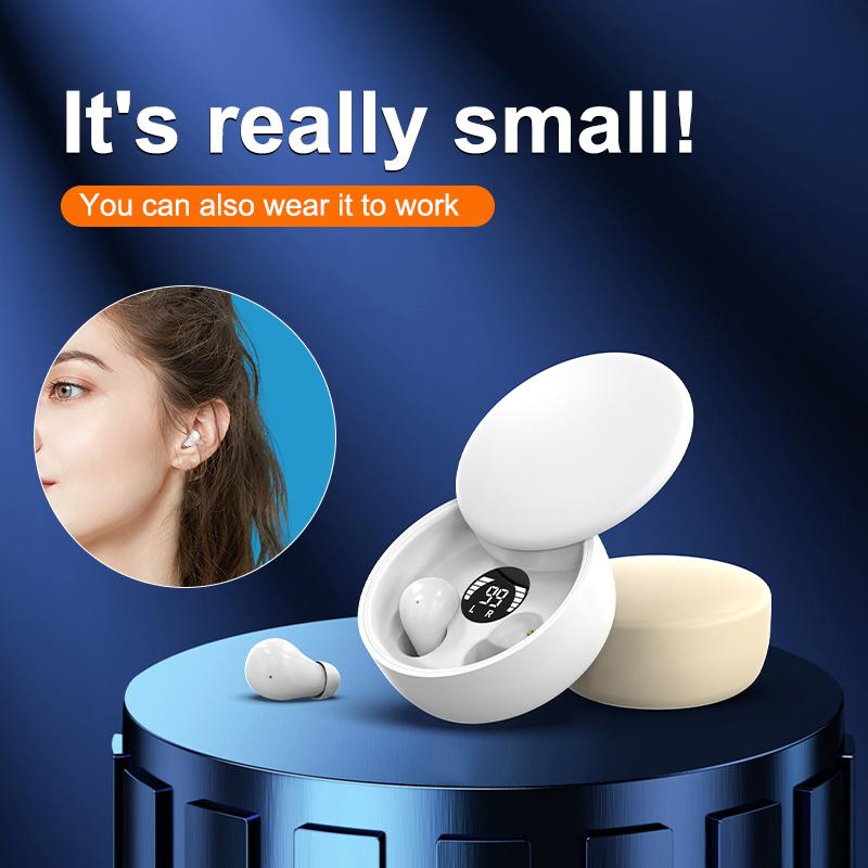 Беспроводные наушники TWS Sk26 Bluetooth 5.4, внутриканальные, невидимые, для сна, с микрофоном, с шумоподавлением, наушники Hi-Fi для музыки