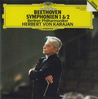 CD ГЕРБЕРТ ФОН КАРАЯН - Симфония Бетховена №1 F35G50246 DEUTSCHE GRAMMO Япония Классика Б/у