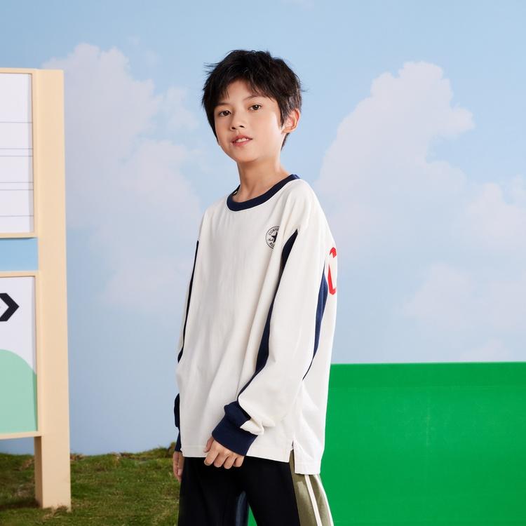 Converse T Shirt Milk White Kids' Unisex CV2312139GS-001