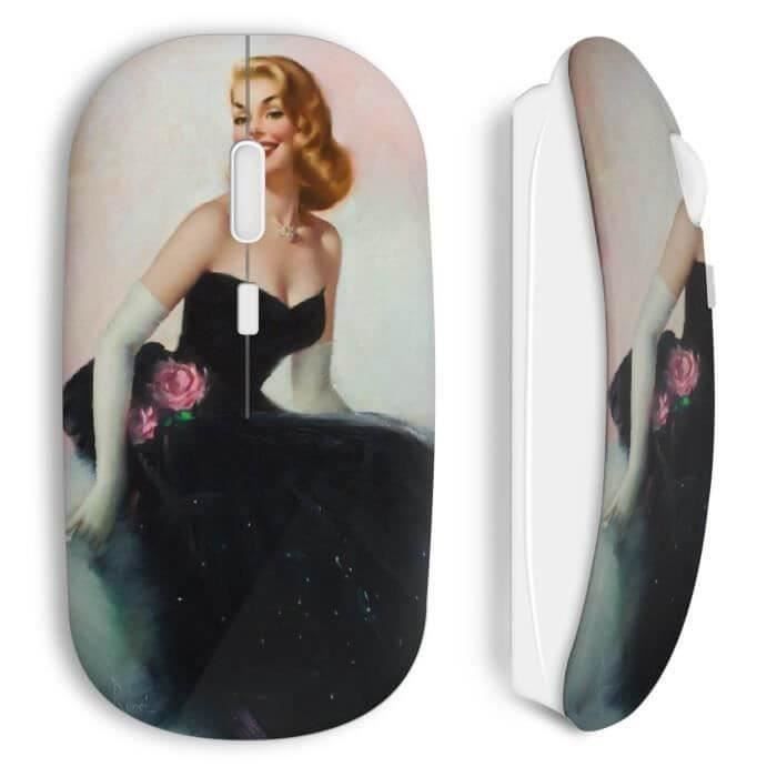 Souris Sans Fil Pin Up Painted
