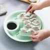 Snack Dipping Saucer Plate Sauce Dish Draining Food Grade Double Layer Design Dumpling Bowl Convenience Kitchen Tools Supplies