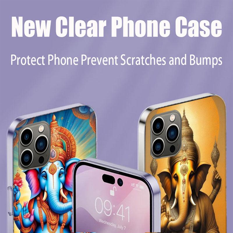 Ganesh lord Phone Case For Apple Iphone 16E 16 13 Pro Max Coque 15 14 Plus Clear 12 Mini 11 Pro Cover Cute Fundas Silicone Soft
