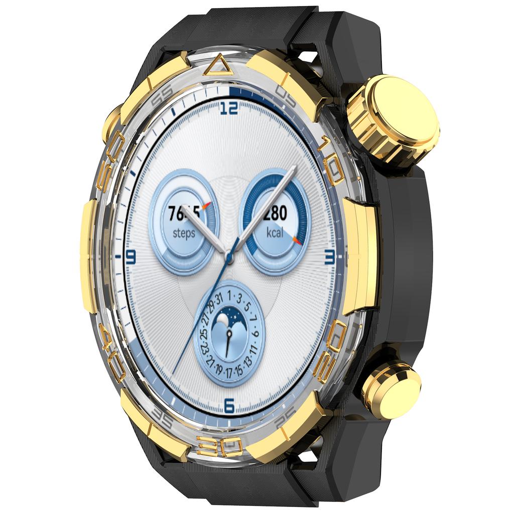 For Huawei Watch GT 5 46mm Case Hollow Design Hard PC Protective Cover Scratch Resistant