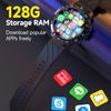4 ГБ 128 ГБ Смарт-часы для мужчин 1,6-дюймовый экран Sim Wifi 4G сеть 1000 мАч аккумулятор напоминание сообщение GPS водонепроницаемый установка приложения