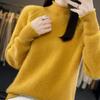Женский кашемировый свитер Qinghe Cashmere 30% кашемир 70% шерсть Осень и Зима Кашемировый плотный пуловер Мягкий и теплый