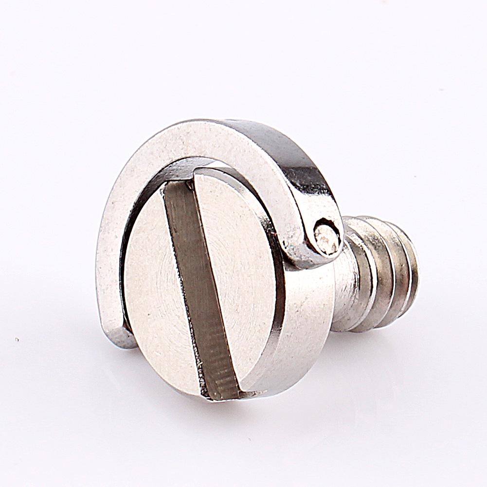 Stainless Steel 1 4inch D Ring Fixing Screw for Camera Tripod Quick Release Plate