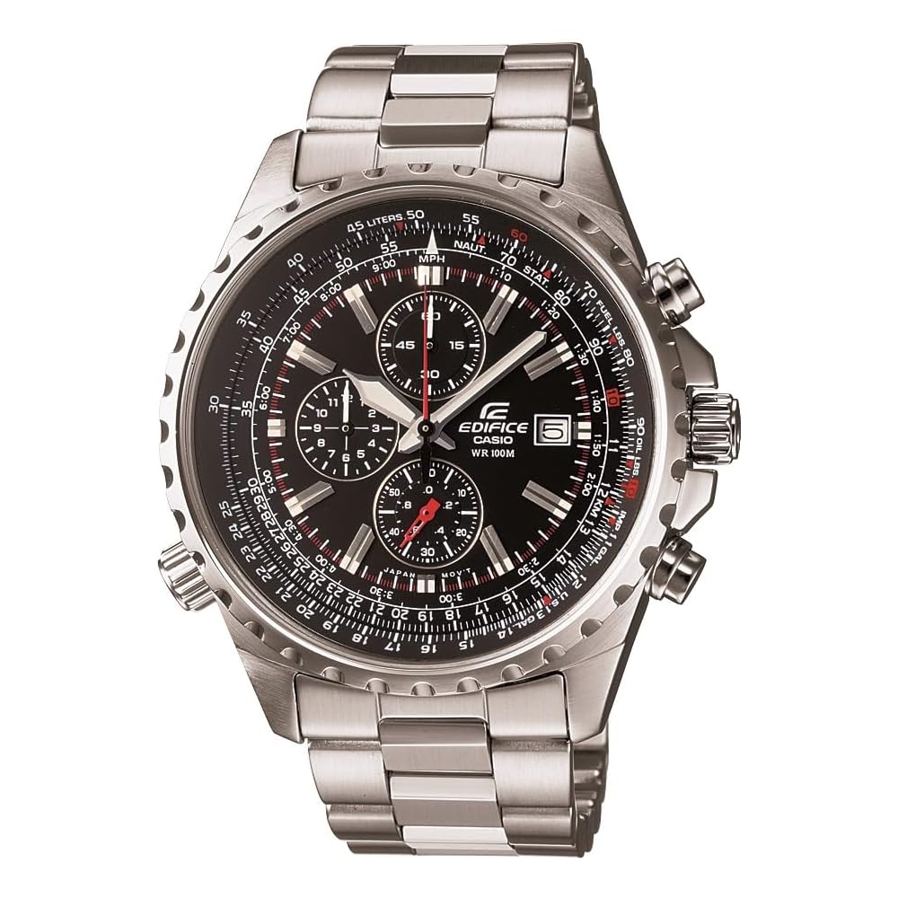 Мужские часы Casio Edifice EF-527D-1A из нержавеющей стали с функцией даты и водозащитой