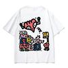 New Korean Chinese Fashion Brand In Summer 2024 Y2K Hip-hop Fashion Back Print Unisex Oversize Round Neck Short Sleeved T-shirts