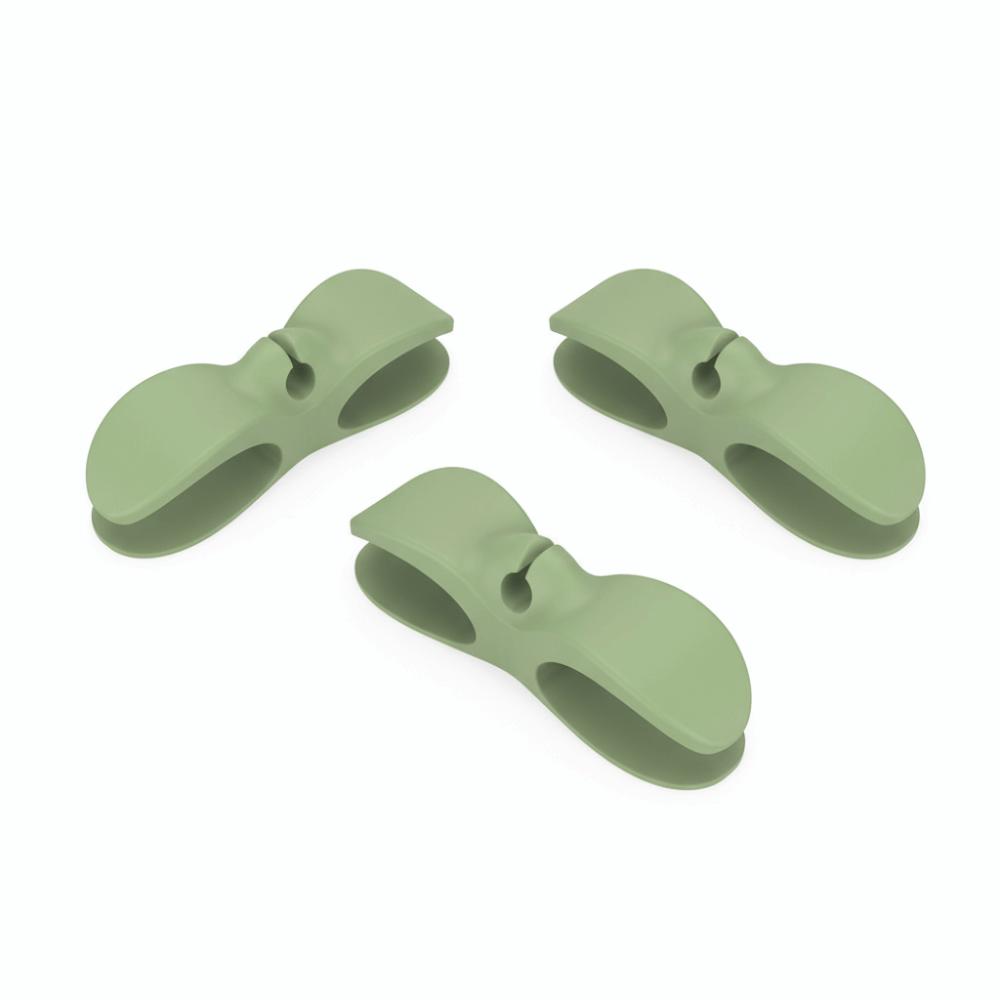 Data Line Clip Self Adhesive Cord Cable Organizer Wall Mount Silicone Wire Cable Holder Anti-Slip Cord Fixer Mobile Charger