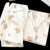 Women's Autumn Luxury French Polka Dot Bear Ice Silk Pajama Set