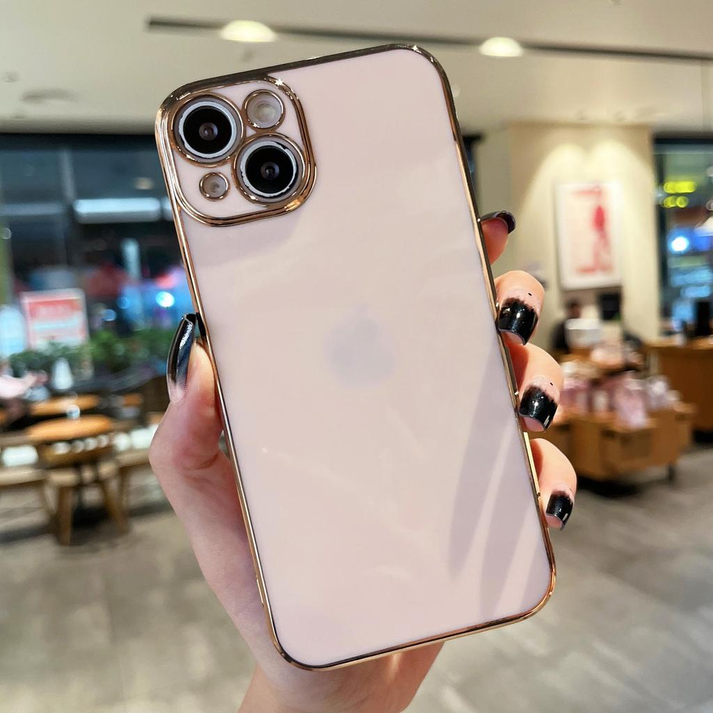 Роскошный 6D гальванический позолоченный блестящий цветной чехол-бампер для телефона для iPhone Samsung Xiaomi Oppo Moto Girls Мягкая силиконовая противоударная задняя крышка