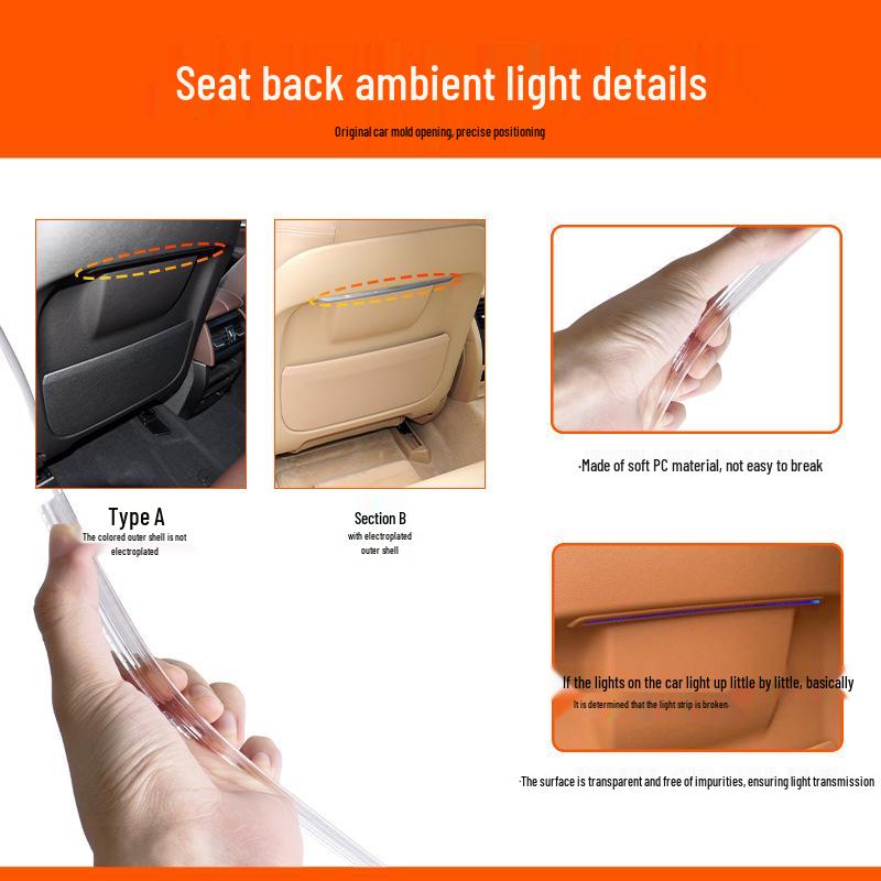 Ambient Light Strip for BMW 5, 6, 7 Series & GT Seat Backrest