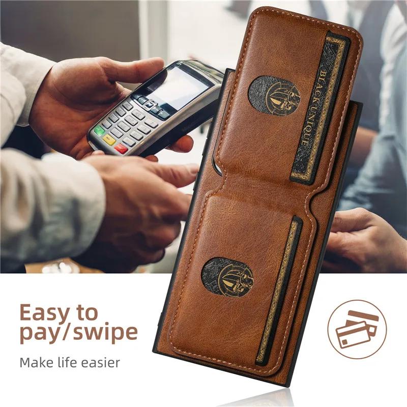 Многофункциональный кожаный чехол-книжка с магнитом для Samsung Galaxy S26 Ultra S25 Plus Ultra S24 S23 S22 Ultra Plus S21 Note20Ultra