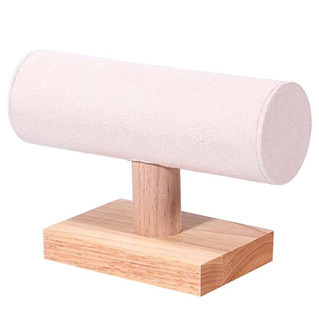 Деревянная подставка для браслетов Стильный держатель для ювелирных изделий Органайзер для хранения ювелирных изделий для браслетов-цепочек и браслетов-манжет Подставка для аксессуаров