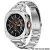 Модификационный комплект из нержавеющей стали для Samsung Galaxy Watch Ultra (2026, 47 мм), Металлический корпус и ремешок, устойчивые к падениям, совместимые с G