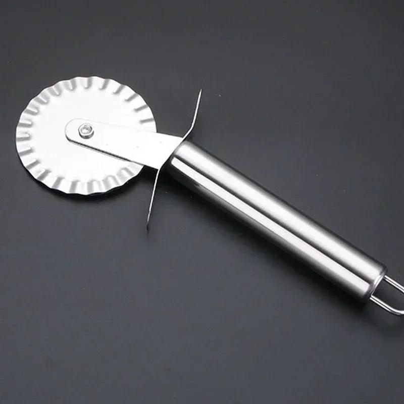 Новый бытовой роликовый нож для пиццы из нержавеющей стали, быстрый инструмент для резки блинов и выпечки, четыре стиля на выбор