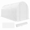 Greenhouse Foil 4 x 2 m, Waterproof Garden Foil with Door, 8 Windows, UV Protection, Tear-resistant Polyethylene FOIL ONLY White