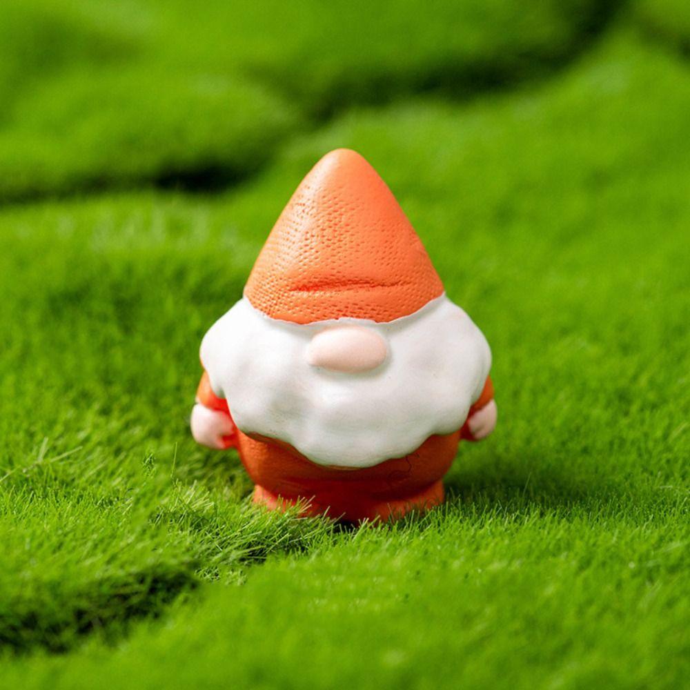 Resin Mini Gnome Figurines Mushroom Pumpkin Desktop Knick-knack Garden Elf  Easter Christmas