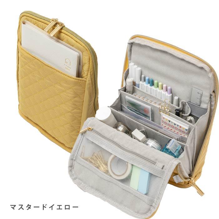 Y-Style pen case M that fits notebook 9 pockets stands up stationery pencil storage cute stylish holds lot.