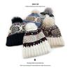Ретро вязаная шапка с помпоном в стиле Fair Isle от Cat Brother - Тепло для осени/зимы