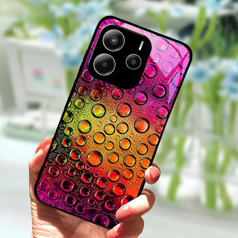 Чехол Для Redmi Note14 Стеклянный Чехол 14 Pro 4G 5G Новый Популярный Закаленное Стекло Чехол для Телефона Для Redmi Note 14 Pro+ 5G Защитные Чехлы