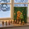Acrylic Gingerbread Man Decorations 2026 Advent Calendar 24 Day Christmas Countdown Decoration for Tree Hanging Decor Kids Adults Festive