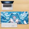Kawaii Miku Pattern Large Mouse Pad Pastel Aesthetic Desk Mat for Home Office  Gaming