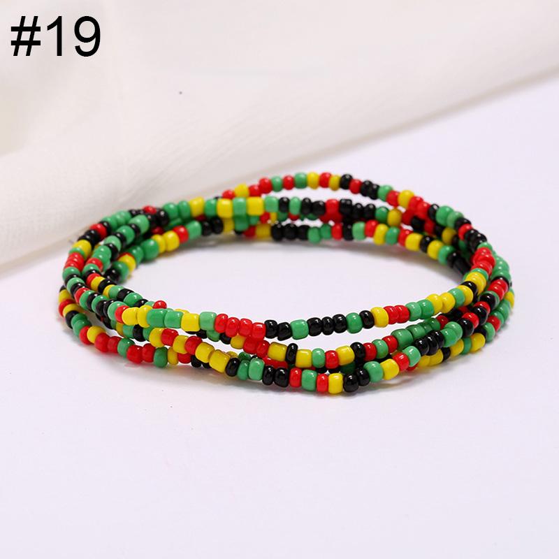 Women Fashion Waist Chain Rice Bead Waist Chain Beach Chain Body Jewelry Belly Chain