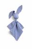 Doudou Soft Cotton Bunny Blanket - Dirty Blue