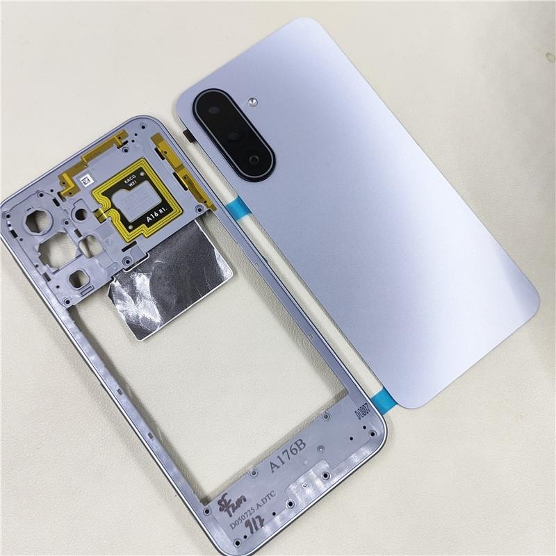 Full Housing For Samsung Galaxy A17 5G A176B Phone Housing Middle Frame+Battery Back Cover Case Rear With Camera Lens