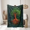Tree of Life Series Printed Blanket for Sofa Bed Travel Camping Living Room Office Conditioning Blanket for All Seasons Gifts