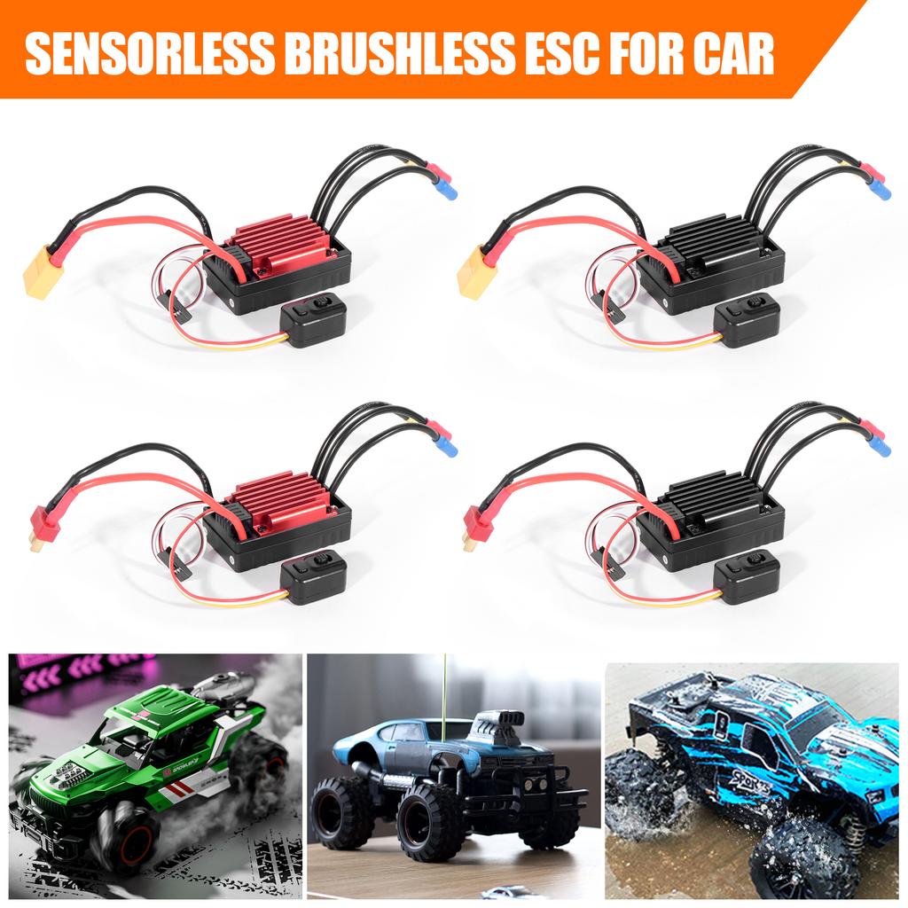 HG35A RC sensorless brushless waterproof 35A ESC suitable for 1/18 RC compatible with various brushless servos Simply operation