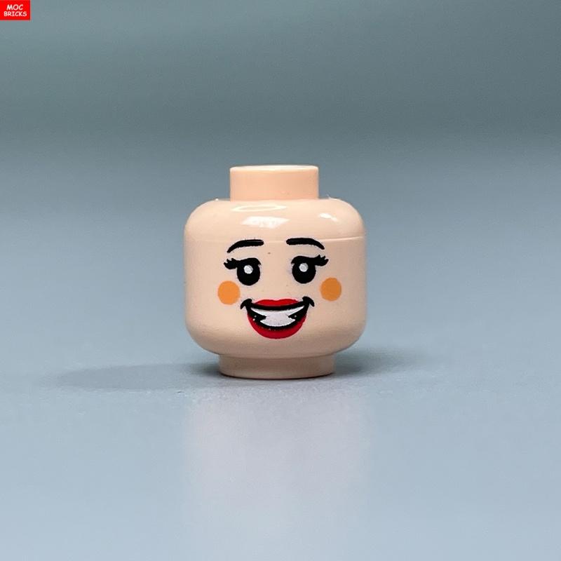 10 шт./лот MOC Кирпичи Фигурка Мужская и Женская Голова Лицо Выражение DIY Совместимые Мини-Куклы Строительные блоки игрушки для Детей подарки
